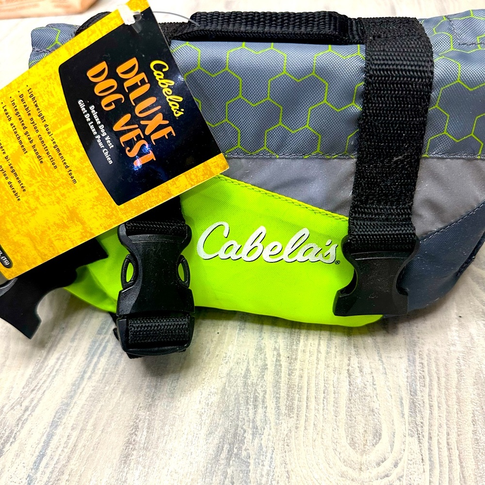 🥰🔥NWT-Cabela’s Deluxe Dog Vest Size XS Take Your Puppies Out on the Water!🥰🔥
